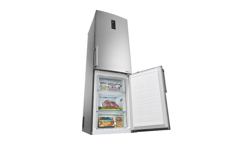 LG Ny  kombinerad Kyl/Frys med Total No Frost, 201cm (nettovolym 343 liter), GBB60NSFFB